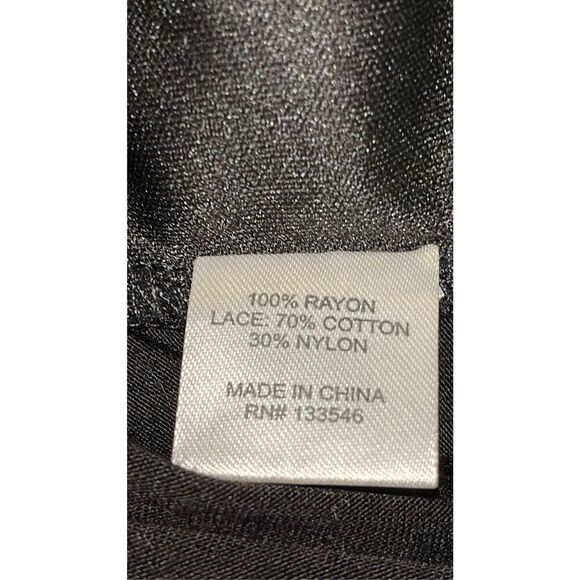 Vintage Area Women’s Medium Black Lace Detail Sleeveless Tank Top Blouse - Picture 8 of 9